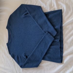 FREE with bundle: soft Merino wool blue sweater pullover top